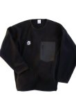 画像1: EMPIRE Co.,Ltd Merch<br / >"NDC" Embroidery<br / >Microfleece Crew<br / >(Black)<br / >[¥9,000+税]