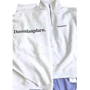 画像: [送料無料] Ddd. Damndangdarn. Relaxed 1/4 Zip Crew (Ash) [11,000+税] 