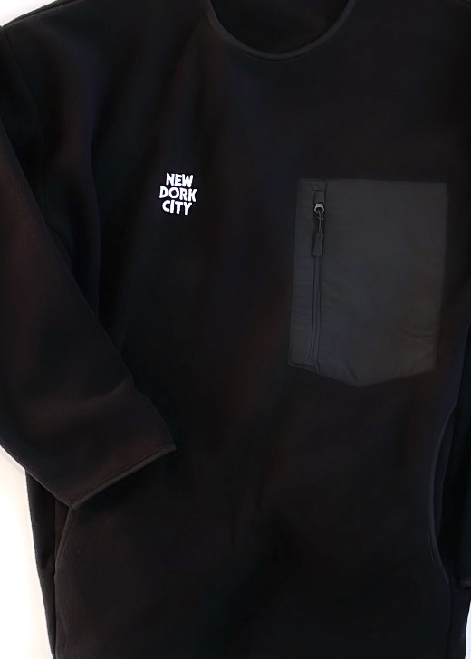 画像2: EMPIRE Co.,Ltd Merch "NDC" Embroidery Microfleece Crew (Black) [¥9,000+税]