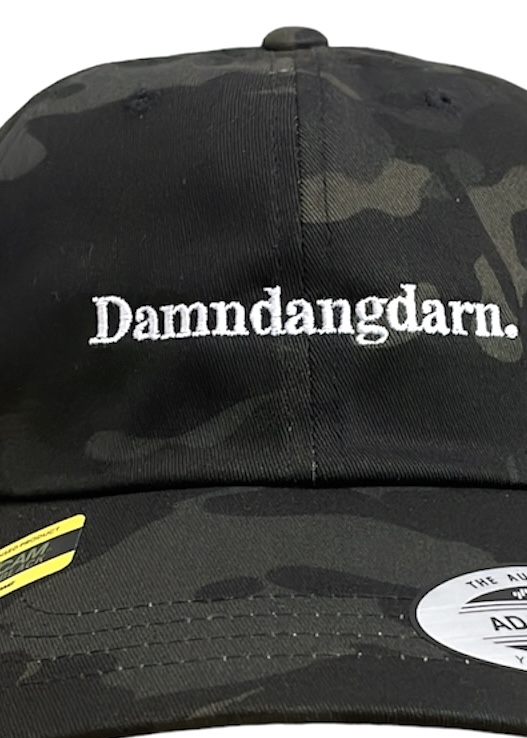 画像1: Ddd. Damndangdarn. Embroidery Dad Cap (Black Multicam) [7,200+税] 